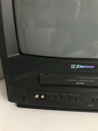 Emerson EWC1301 TV VCR VHS Combo Vintage 13 