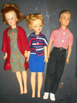 Vintage Ideal Tammy And Family Dolls Mother Father