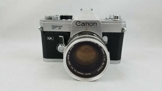 Canon FT QL 35mm SLR (Vintage Camera) with Canon FL 50mm f/1.  4 Lens 2