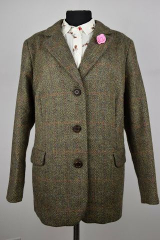 Vtg Ladies Hanley Tweed Tailored Country Harris Jacket Sz 20 233 Item