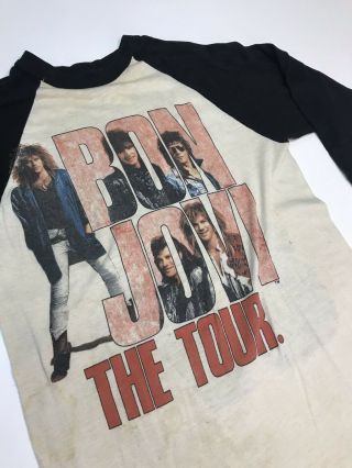 Vintage 1980s Bon Jovi The Tour Shirt 1987 M
