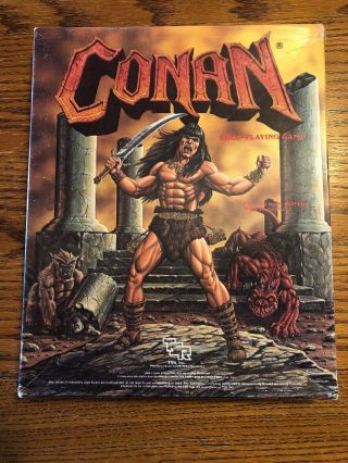 Conan Vintage Role Playing Game Fine,  1985 Box Set,  Missing Dice