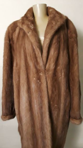 Gorgeous Vintage Mink Fur Coat Womens Size Xxl 2xl