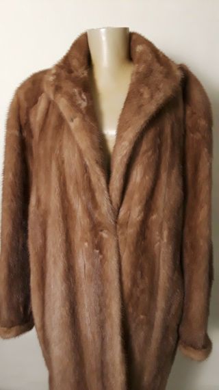 Gorgeous Vintage Mink Fur Coat Womens Size XXL 2XL 6