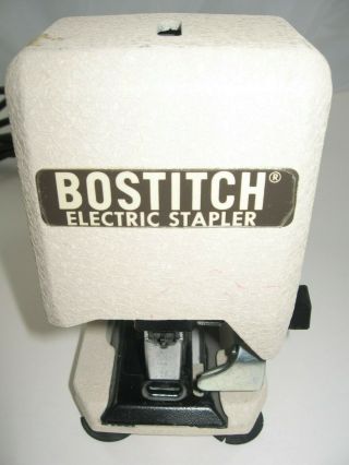 Vtg Bostitch Adjustable Heavy Duty Electric Office Stapler 7ft Long Cord B5e6j - 3