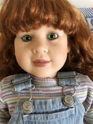 My Twinn 23” Doll With Carrot Red Hair And Freckles.  Green Eyes