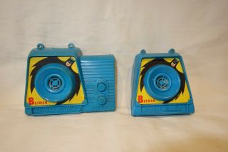 Rare Vintage 1966 Remco Batman Wrist Radio Radios Set Of 2 Loose (no Box)
