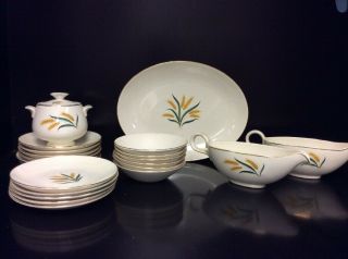 Homer Laughlin Royal Harvest Dinnerware Set,  Vintage China