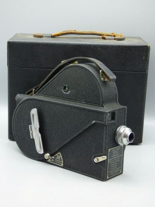 Vintage 16mm Cine - Kodak Model " E " Movie Camera With Case And Extra