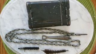 Vintage Ww Ii German Field Mauser Gun Cleaning Kit K98 Military Collectable
