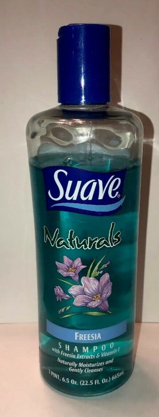 Vintage Rare Suave Naturals Freesia Shampoo With Freesia Extracts And Vitamin E