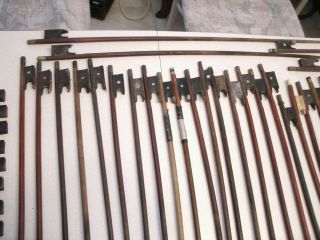 Vintage 50 Violin Bows.  74 Violin Frogs.  87 Violin Bow Screws. , .  Parts 5