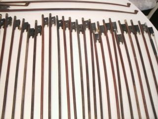 Vintage 50 Violin Bows.  74 Violin Frogs.  87 Violin Bow Screws. , .  Parts 7