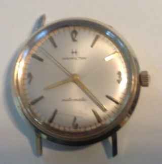Vintage Hamilton Automatic Mans Wrist Watch 10k Gold Filled Case