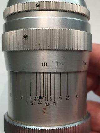 Vintage Steinheil Munchen Culminar lens f/2.  8 8.  5cm Leica screw mount with case 5