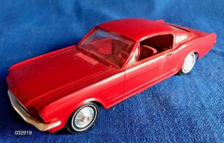 Vintage 1965 Ford Mustang Fastback Red Dealer Promo Model Car Dealership