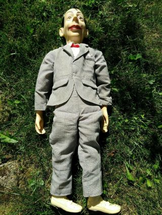 Vintage Pee Wee Herman 26 " Ventriloquist Doll Dummy Puppet 1989 Voice Is Sped Up