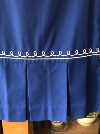 Vintage Dorissa Of Miami Girls Blue Dress And Coat Set Size 6 X 4