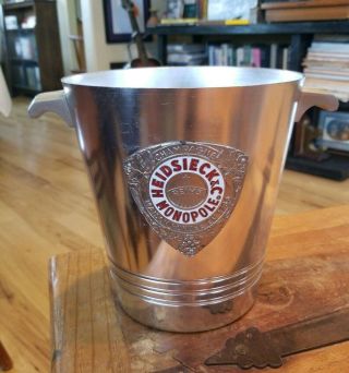 Vintage French Heidsieck Monopole Wine Champagne Ice Cooler Bucket