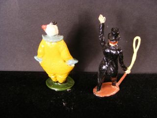 (6) Vintage Wend - al Timpo Toy Circus Figures Ring Master Clowns Horse Lion Tamer 3