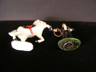 (6) Vintage Wend - al Timpo Toy Circus Figures Ring Master Clowns Horse Lion Tamer 7