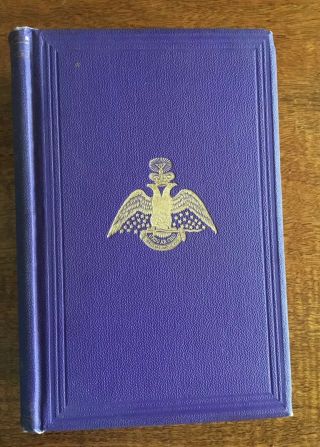 Vintage Masonic Book Morals And Dogma Accepted Rite 1873 Rules