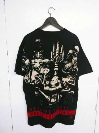 Vtg 94 - 95 The Rolling Stones Voodoo Lounge T Shirt Size (l) Brockum Blank Front
