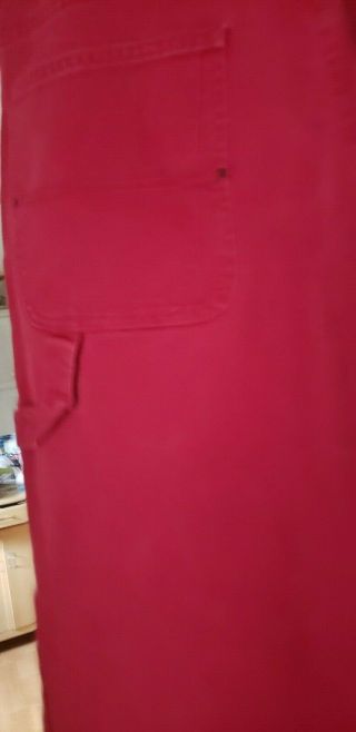 Vintage Hugo Boss Men ' s Jeans Size 36 x 30 Brick Red Color EUC Ready to wear 6