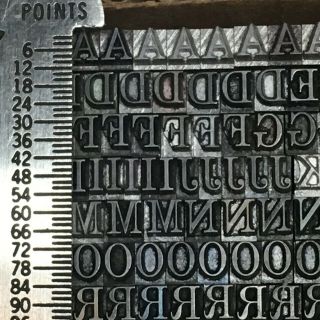 Century Expanded 14 pt - Letterpress Type - Vintage Metal Lead Sorts Font Fonts 3