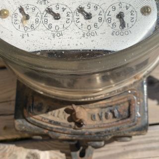 Vintage Watt Hour Meter Westinghouse Steam Punk Decor Type Cast Iron Base Glass 5