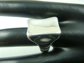 Vtg Rlm Robert Lee Morris Modernist Rectangular Sterling Silver Ring Size 10