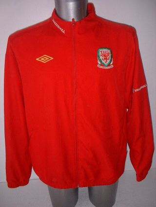 Wales Umbro Jacket Vintage Adult Xl Football Shirt Zip Warmup Top Training Zip