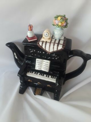 Vintage Ceramic Piano Teapot By Cardinal Inc Rare