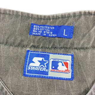 Vtg Rare MLB Chicago White Sox Fadded Denim Starter Baseball Jersey.  Mens Large 7