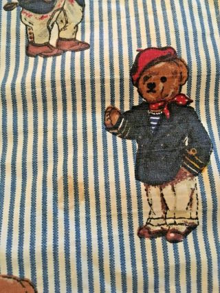 Vintage Ralph Lauren Polo Teddy Bear Twin Comforter 3