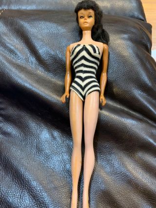 Vintage Brunette 3? Ponytail Barbie Doll