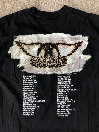 Vintage 1993 Aerosmith Get A Grip Tour Giant Tee Shirt Large 4
