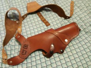 Vintage Hand Made Leather Shoulder Holster Hand Gun Pistol Revolver