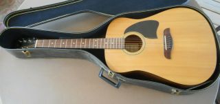 Oscar Schmidt Og - 2n Washburn Vintage Rh Acoustic Guitar S/n 9505073880 W/ Case