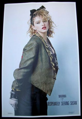 Madonna Desperately Seeking Susan Vintage Poster 1985 Usa -