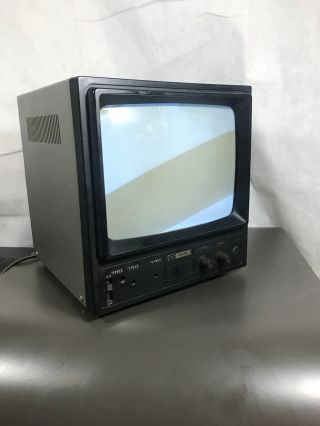 Vintage 1982 ITC Ikegami PM - 125 Black & White / TV Video Monitor - 7 