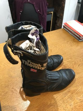 Vintage Frank Thomas Motorcycle Boots Size 10