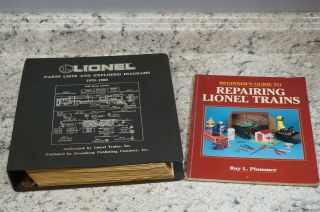Vtg Lionel Trains Parts Lists & Exploded Diagrams 1970 - 1986 & Repairing Book