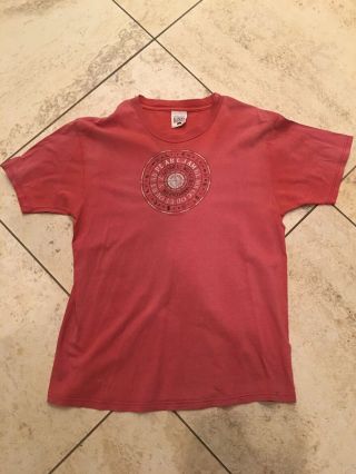 Pearl Jam No Code Tour Band T - Shirt Red Size Large Vintage 1996