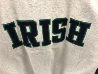 Vintage Champion Notre Dame Irish Sweat Shirt Size Xxxl