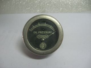 Rare Vintage Automobile Cleveland Motor Car Dash Oil Pressure Gauge