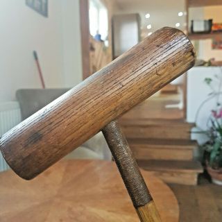 Vintage,  Wood Bamboo Polo Mallet.