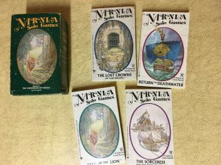 Vintage Narnia Solo Games 4 Book Boxed Set 1988 C.  S.  Lewis Choose Your Adventure