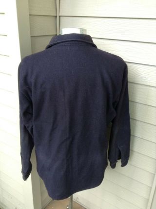 Vintage WWII US NAVY Blue Wool CPO Shirt Jacket 16.  5 Large Chief Petty Officer 3