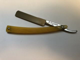 Vintage 9/16” W.  R.  Case & Sons 292 Aderation Ax Razor Shave Ready Made Usa
